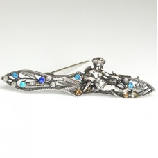 brosa art nouveau " Cupidon ". cca 1880-1900. atelier central-european brosa art nouveau " Cupidon ". cca 1880-1900. atelier central-european